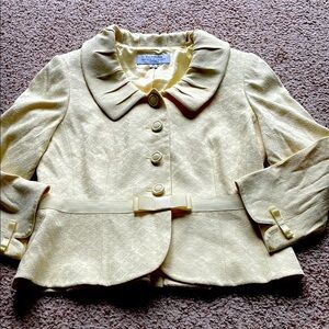 90s/00s vintage Tahari yellow blazer / Jacket size 8p